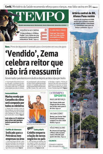 O TEMPO - Edição de 05 de janeiro de 2023