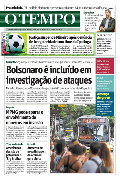 O TEMPO - Edição de 14 de janeiro de 2023