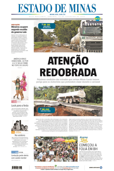 Estado de Minas - Edição de 12 de fevereiro de 2023