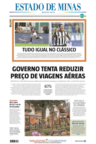 Estado de Minas - Edição de 14 de fevereiro de 2023