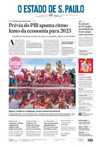 Estadão - Edição de 17 de Fevereiro de 2023