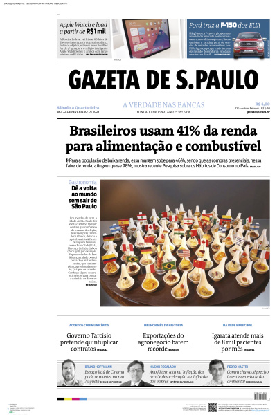 Gazeta de S. Paulo - Edição de 19 de Fevereiro de 2023
