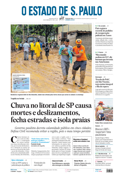 Estadão - Edição de 20 de Fevereiro de 2023