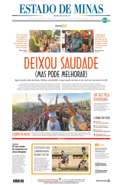 Estado de Minas - Edição de 22 de fevereiro de 2023