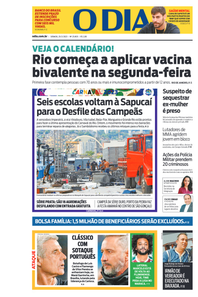 O DIA - Edição de 25 de Fevereiro de 2023