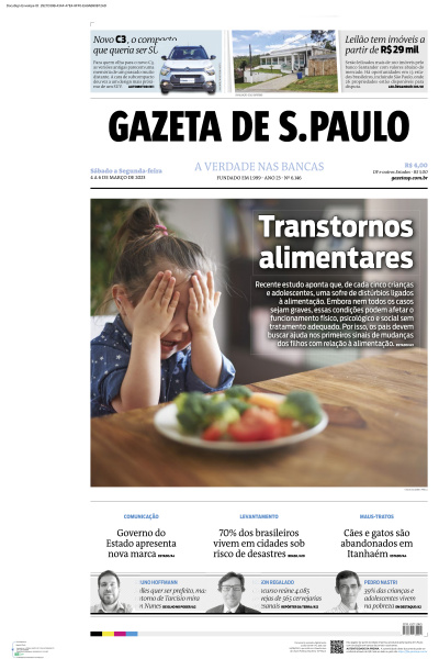 Gazeta de S. Paulo - Edição de 06 de Março de 2023