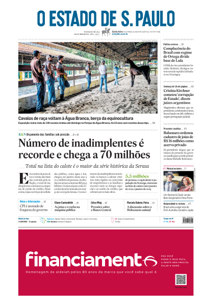Estadão - Edição de 10 de Março de 2023