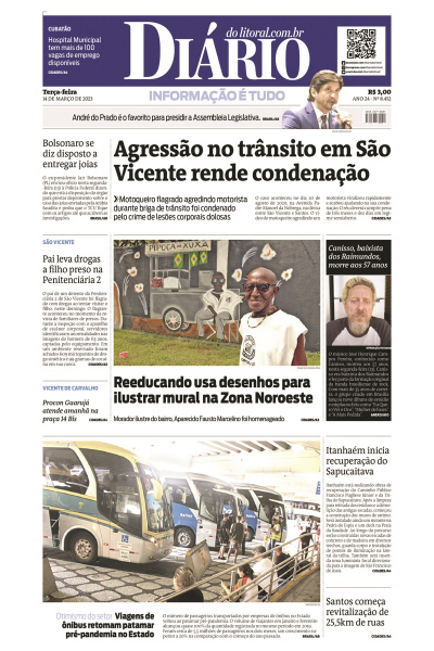 Diário do Litoral – Edição de 14 de março de 2023