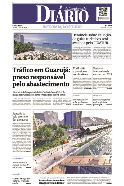Diário do Litoral – Edição de 17 de março de 2023