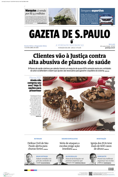 Gazeta de S. Paulo - Edição de 09 de Abril de 2023