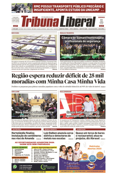 Tribuna Liberal - Edição de 16 de abril de 2023