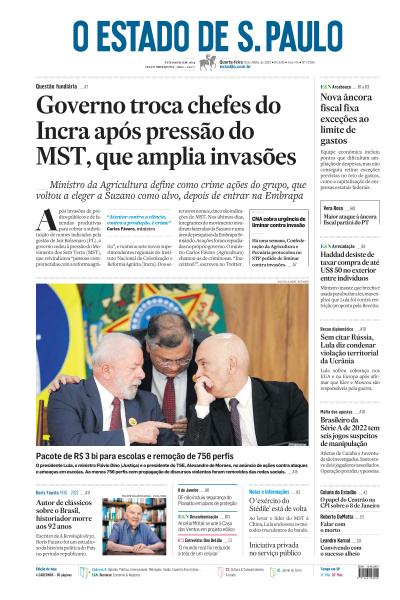Estadão - Edição de 19 de Abril de 2023
