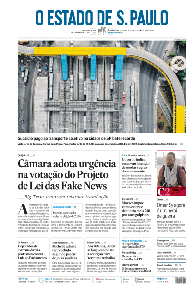 Estadão - Edição de 26 de Abril de 2023