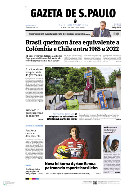 Gazeta de S. Paulo - Edição de 27 de Abril de 2023