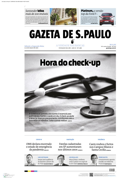 Gazeta de S. Paulo - Edição de 08 de Maio de 2023