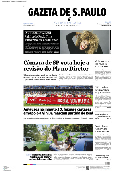 Gazeta de S. Paulo - Edição de 25 de Maio de 2023