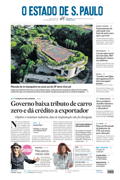Estadão - Edição de 26 de Maio de 2023