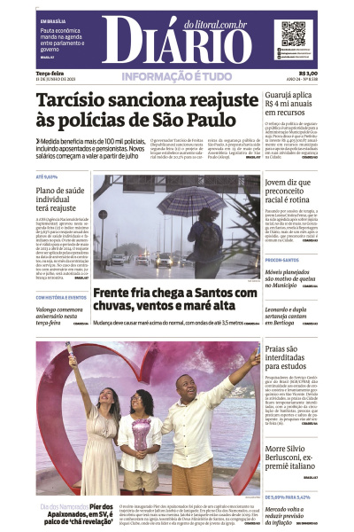 Diário do Litoral – Edição de 13 de junho de 2023