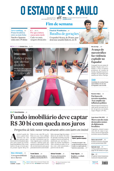 Estadão - Edição de 15 de Julho de 2023