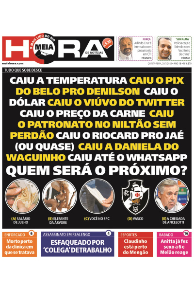 Meia Hora - Edição de 20 de julho de 2023