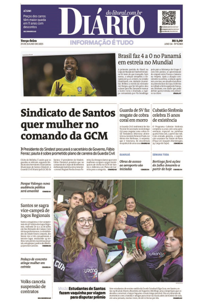 Diário do Litoral – Edição de 25 de julho de 2023