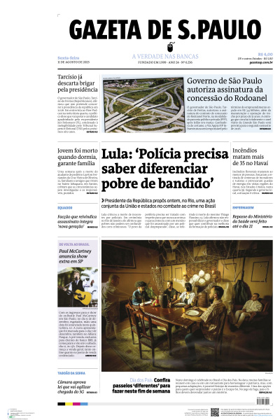 Gazeta de S. Paulo - Edição de 11 de Agosto de 2023