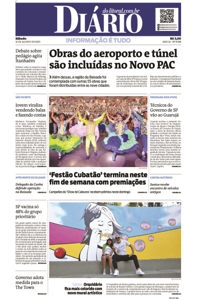 Diário do Litoral – Edição de 12 de agosto de 2023