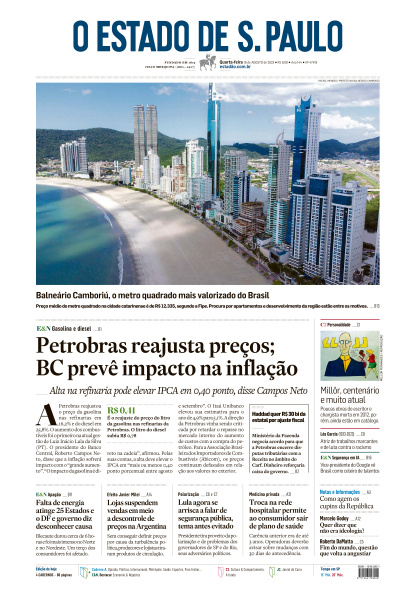 Estadão - Edição de 16 de Agosto de 2023
