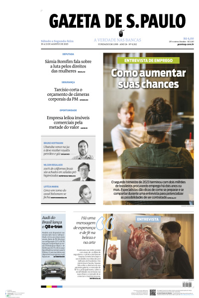 Gazeta de S. Paulo - Edição de 21 de Agosto de 2023