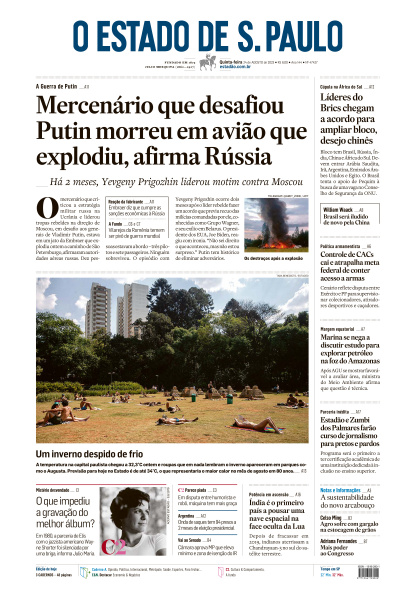 Estadão - Edição de 24 de Agosto de 2023