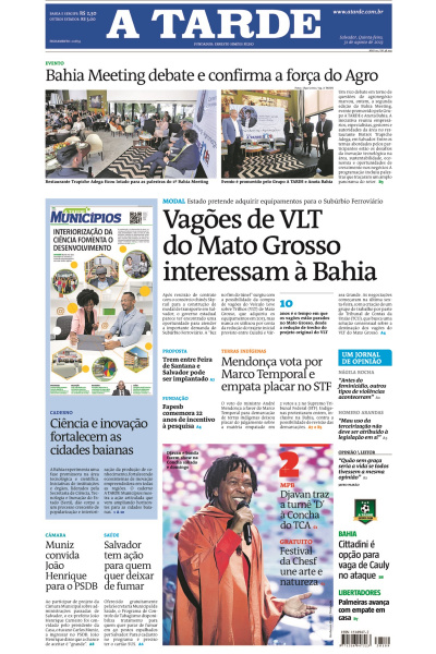 A TARDE - Edição de 31 de agosto de 2023