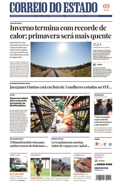 Correio do Estado - Edição de 23 e 24 de Setembro de 2023