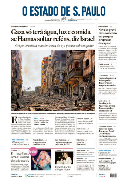 Estadão - Edição de 13 de Outubro de 2023