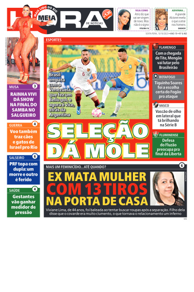 MEIA HORA - Edição de 13 de Outubro de 2023