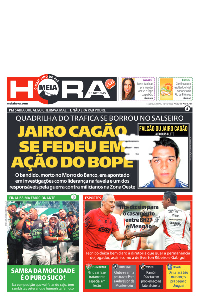 MEIA HORA - Edição de 16 de Outubro de 2023