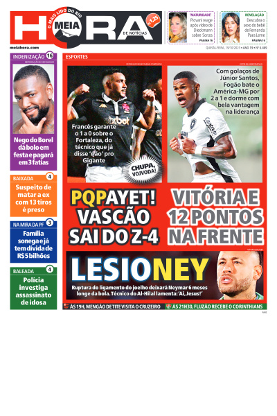 MEIA HORA - Edição de 19 de Outubro de 2023