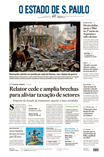 Estadão - Edição de 26 de Outubro de 2023