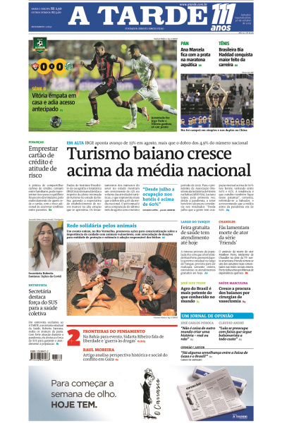A TARDE - Edição de 30 de outubro de 2023