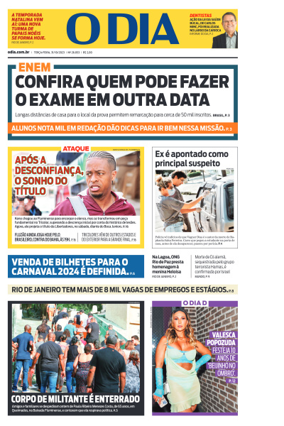 O DIA - Edição de 31 de Outubro de 2023