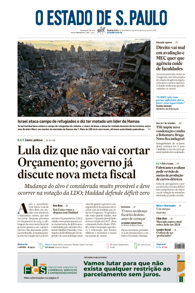 Estadão - Edição de 01 de Novembro de 2023