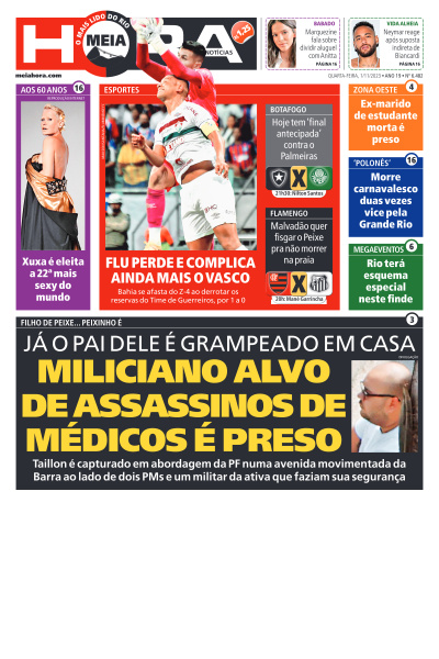 MEIA HORA - Edição de 01 de Novembro de 2023