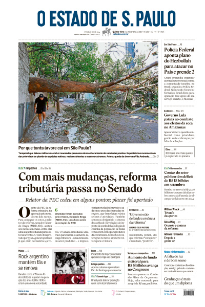 Estadão - Edição de 09 de Novembro de 2023