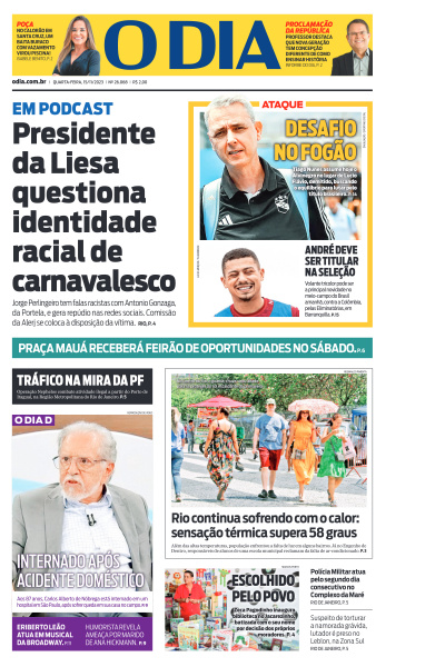 O DIA - Edição de 15 de Novembro de 2023