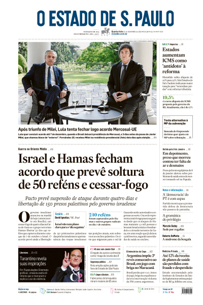Estadão - Edição de 22 de Novembro de 2023