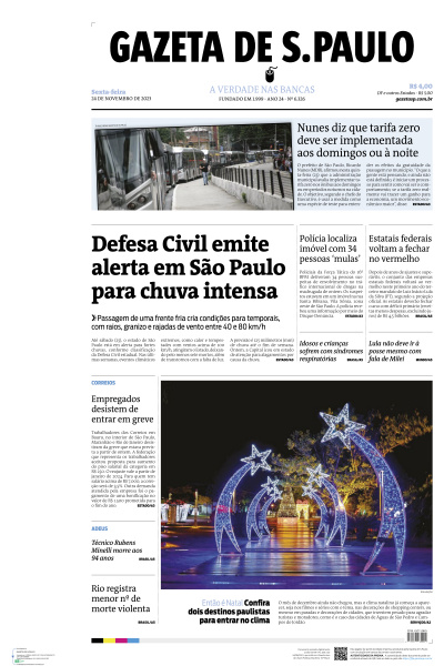 Gazeta de S. Paulo - Edição de 24 de Novembro de 2023
