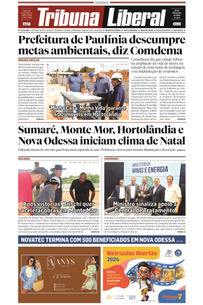 Tribuna Liberal - Edição de 26 de Novembro de 2023