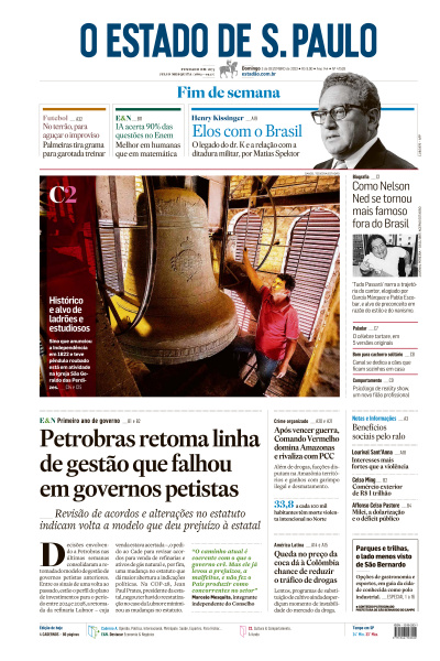 Estadão - Edição de 03 de Dezembro de 2023