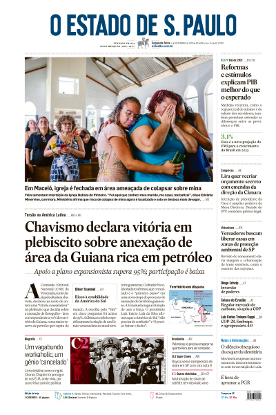 Estadão - Edição de 04 de Dezembro de 2023