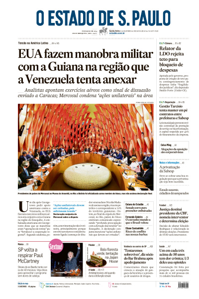 Estadão - Edição de 08 de Dezembro de 2023