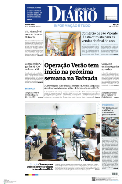 Diário do Litoral - Edição de 15 de Dezembro de 2023